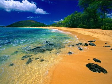 夏威夷毛伊岛大海滩绝美热带海滨风光