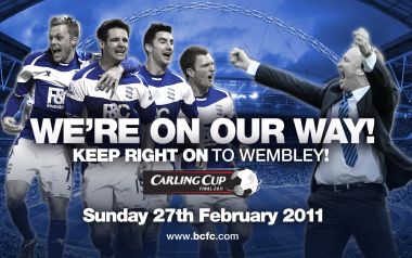 Birmingham City FC 2011 Carling Cup Final Promotional Poster