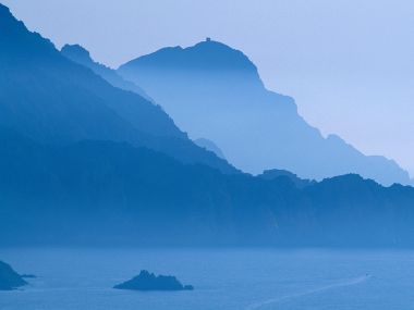 法国科西嘉岛 Capo Rosso 海岸风光