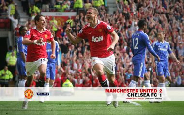 2011 Premier League Manchester United 2 1 Chelsea Goal Celebration