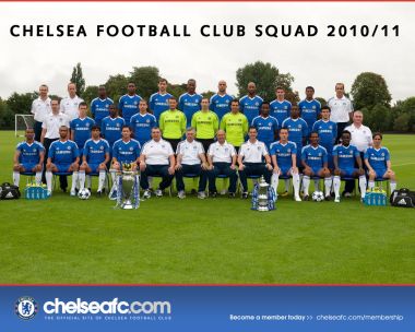 Chelsea Football Club 2010 11 Season Squad Official Group Photo