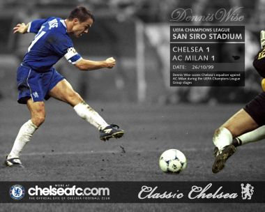 Dennis Wise Chelsea 1999 Champions League Classic Goal Poster