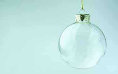 Minimalist Transparent Glass Christmas Bauble