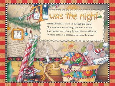 Classic Christmas Poetry Wallpaper