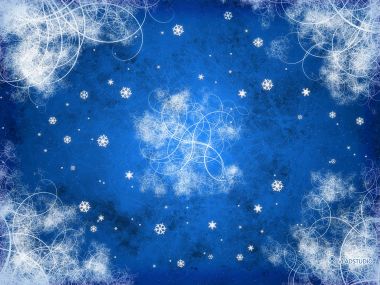 Christmas Blue Snowflake Background Vector