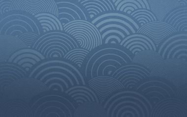 藏蓝色日式青海波和风纹样布艺壁纸