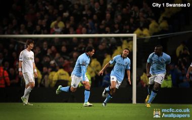Manchester City 1 0 Swansea Home Match Wallpaper