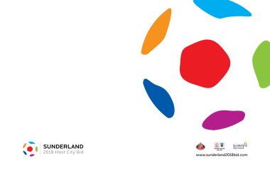 Sunderland 2018 Host City Bid Minimal Colorful Abstract Poster