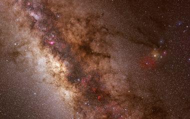 银河系中心深空星云天文摄影