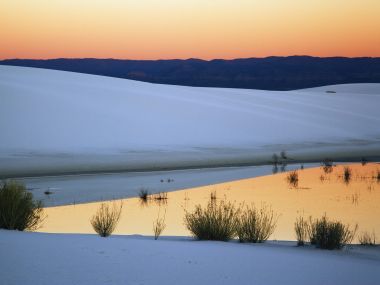 Sunset Dunes White Sands National Monument New Mexico