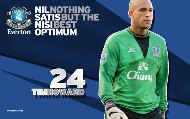 Everton FC No24 Goalkeeper Tim Howard Official Poster