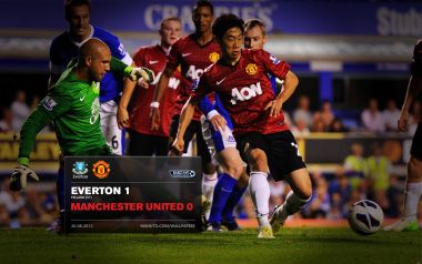 Everton 1 0 Manchester United Match Scene