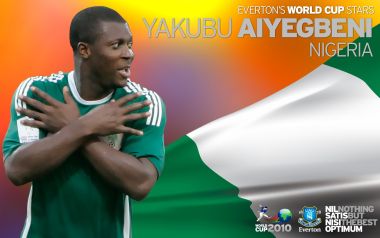Yakubu Aiyegbeni Everton World Cup Star Nigeria Football Poster