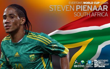 Steven Pienaar Everton 2010 World Cup South Africa Football Wallpaper