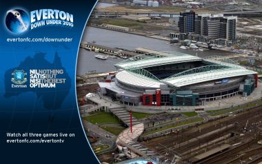 Everton FC 2010 Australia Tour Melbourne Stadium Poster