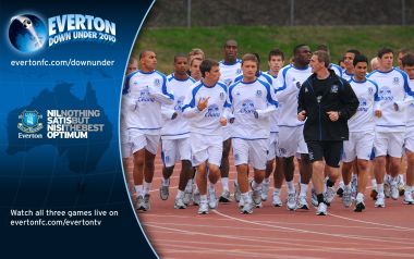 Everton FC 2010 Down Under Training Promotional Poster