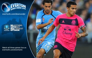 Everton 2010 Australia Tour Tim Cahill Football Poster