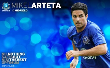 Mikel Arteta Everton Football Club Promotional Poster