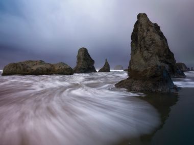 美国俄勒冈州班顿 Face Rock 海岸风光