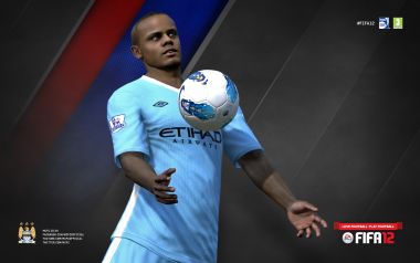 FIFA12 Vincent Kompany Manchester City Football Game Wallpaper