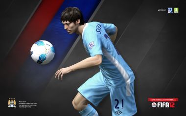 Fifa12 David Silva Manchester City Football Promotional Art