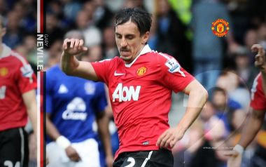 Gary Neville Manchester United Match HD Wallpaper