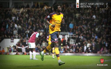 Arsenal Player In 2008 West Ham United Vs Arsenal Match