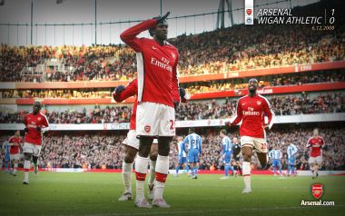 Arsenal Vs Wigan Athletic Match Moment 2008