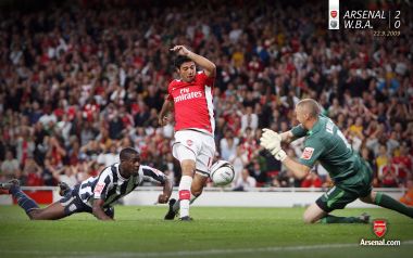 阿森纳2-0西布罗姆维奇比赛瞬间（2009年9月22日）