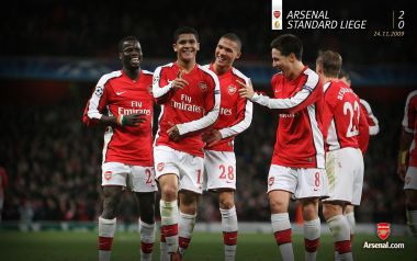 Arsenal Players Celebration Champions League 2009