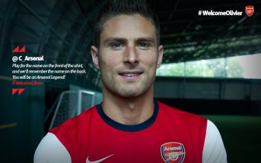 Arsenal Football Club Welcomes Player Olivier