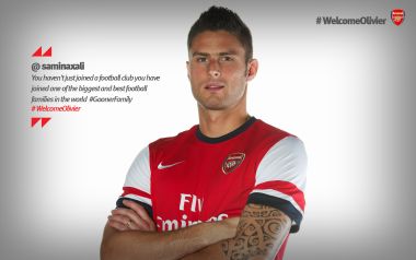 Arsenal Football Club Welcome New Player Poster