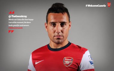 Arsenal Player Cazorla Welcome Poster