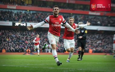 Arsenal Player Celebrating Goal In Match