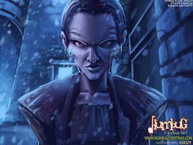 HUMBUG圣诞颂歌插画：冰雪女王Mrs. Sleet
