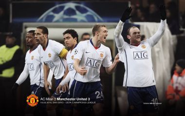 2010 Champions League Ac Milan 2 3 Manchester United Celebration