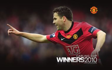 Michael Owen Manchester United 2010 Carling Cup Winners Poster