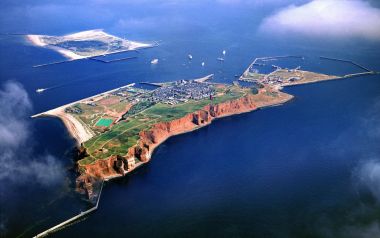 Aerial View Of Helgoland Island Germany