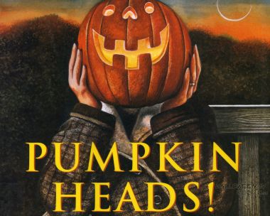 Wendell Minor Pumpkin Heads Halloween Art