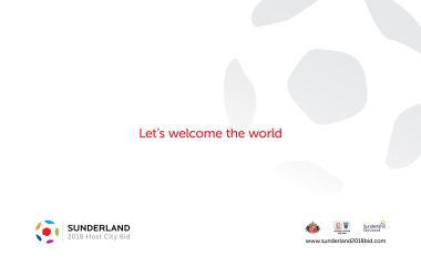 Sunderland 2018 Host City Bid Minimal Promotional Poster