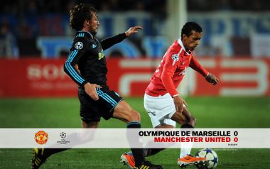 2011 Champions League Marseille 0 Manchester United 0 Match Wallpaper