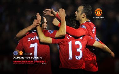 2011 Carling Cup Manchester United 3 Aldershot 0 Celebration