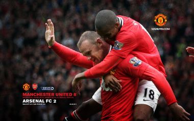 2011 Premier League Manchester United 8 2 Arsenal Rooney Celebration