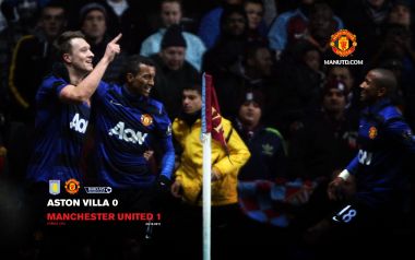 2011 Premier League Aston Villa 0 Manchester United 1 Goal Celebration