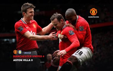 Manchester United 4 0 Aston Villa 2012 Premier League Celebration