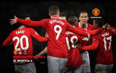 2011 Champions League Manchester United Vs Benfica Celebration Poster
