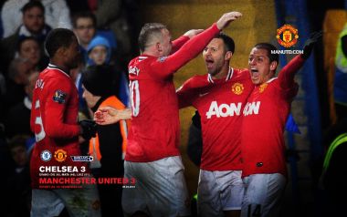 2012 Premier League Chelsea 3 3 Manchester United Players Celebration