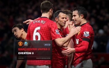 Manchester United 2 0 Everton Match Celebration Scene