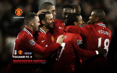 2011 Premier League Fulham 0 Manchester United 5 Celebration