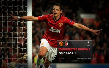 Manchester United 3 2 SC Braga Champions League Celebration